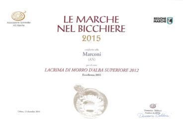 Lacrima di Morro d’Alba Superiore 2012 – Le Marche nel Bicchiere 2015