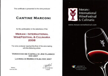 Verdicchio dei Castelli di Jesi Classico DOC 2007 – Merano International WineFestival e Culinaria 2008