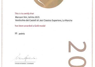 Verdicchio dei Castelli di Jesi Classico Superiore 2016 – Gold – Decanter World Wine Awards 2016