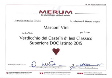 Verdicchio dei Castelli di Jesi Classico Superiore DOC 2015 – Istinto – Merum 2016