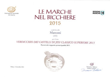 Verdicchio dei Castelli di Jesi Superiore 2013 – Le Marche nel Bicchiere 2015